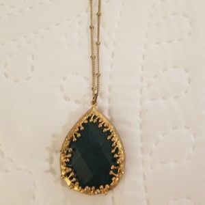 Green stone necklace